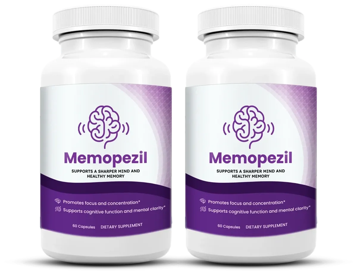 Two Memopezil bottles