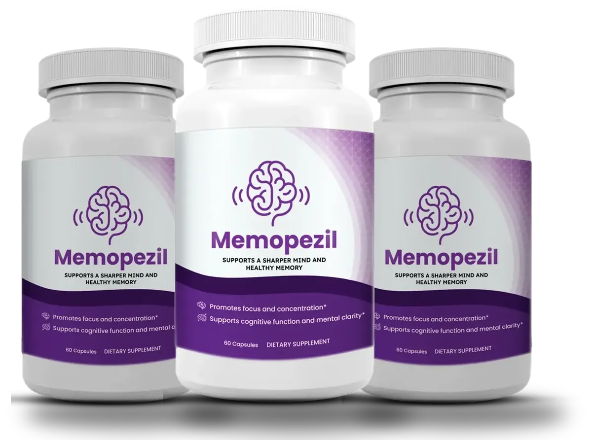 Three Memopezil bottles