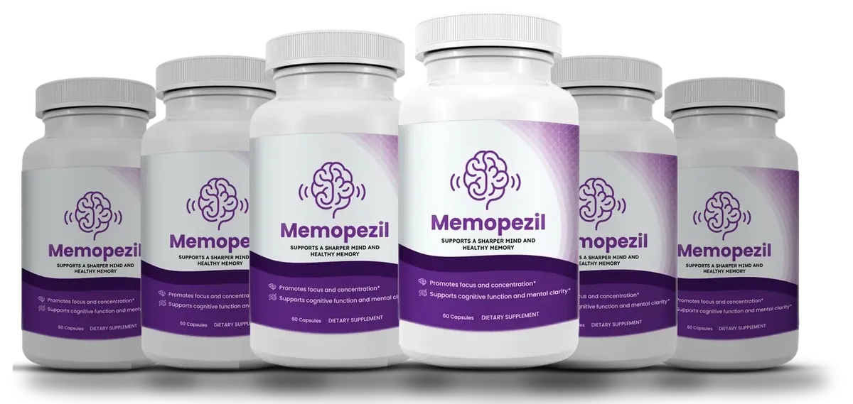Six Memopezil bottles